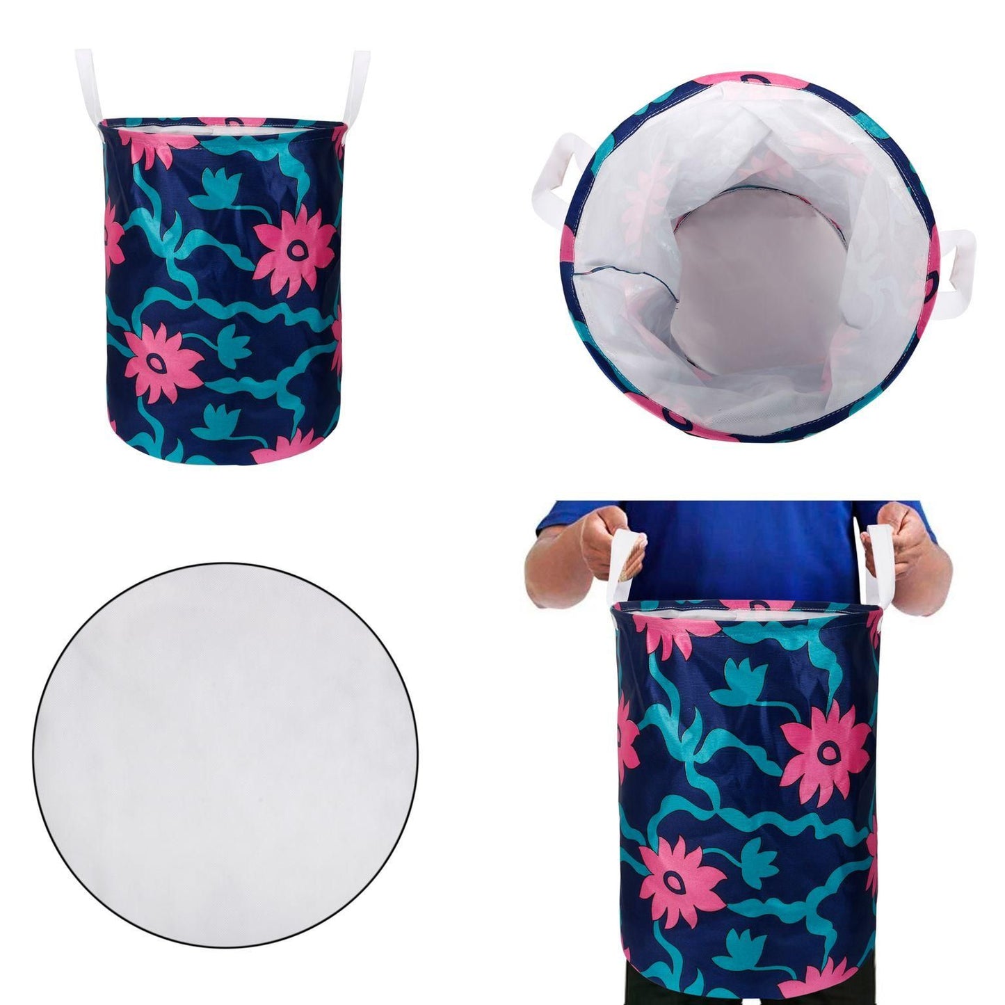 Laundry Bags- Polyester Foldable Printed Laundry Bags Roposo Clout