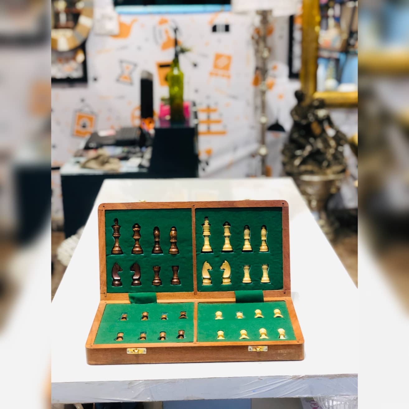 Wooden Chess Board Large Size | Premium Look Dusky Lory