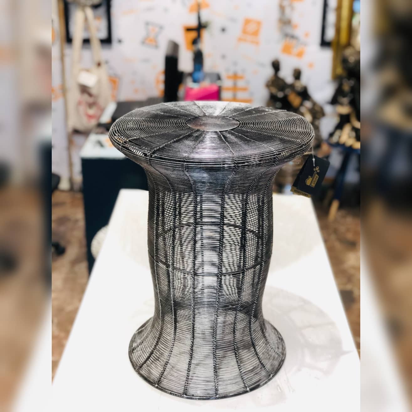Metal Stool | Netted Dusky Lory