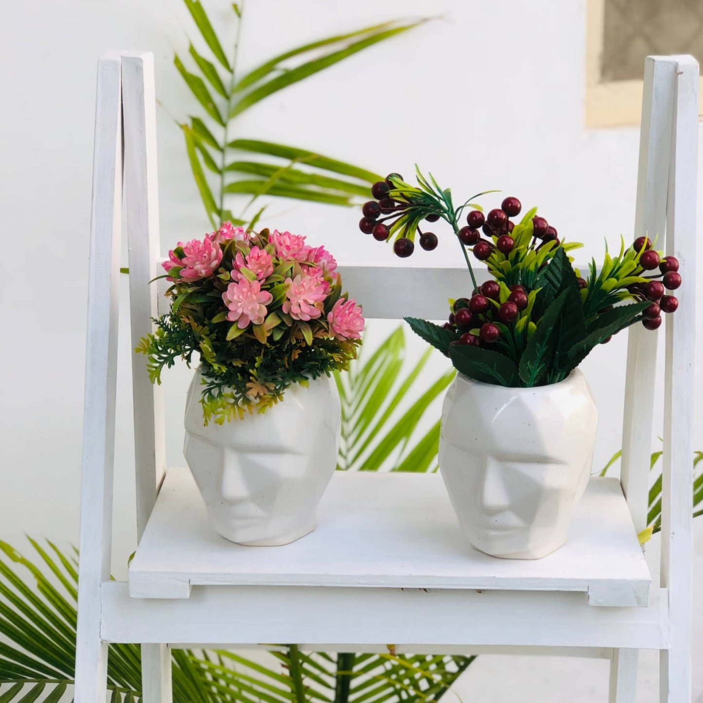 3D Face Planter | Table Planter | 14CM X 11CM Dusky Lory