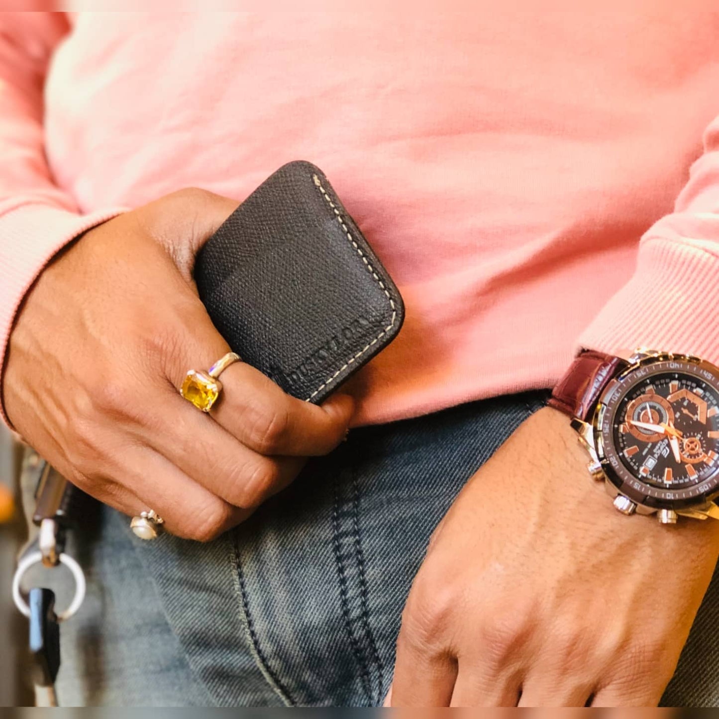 Original Leather Card Holder | Wallet | Unisex | Buy 2 Get 110₹ Off Dusky Lory