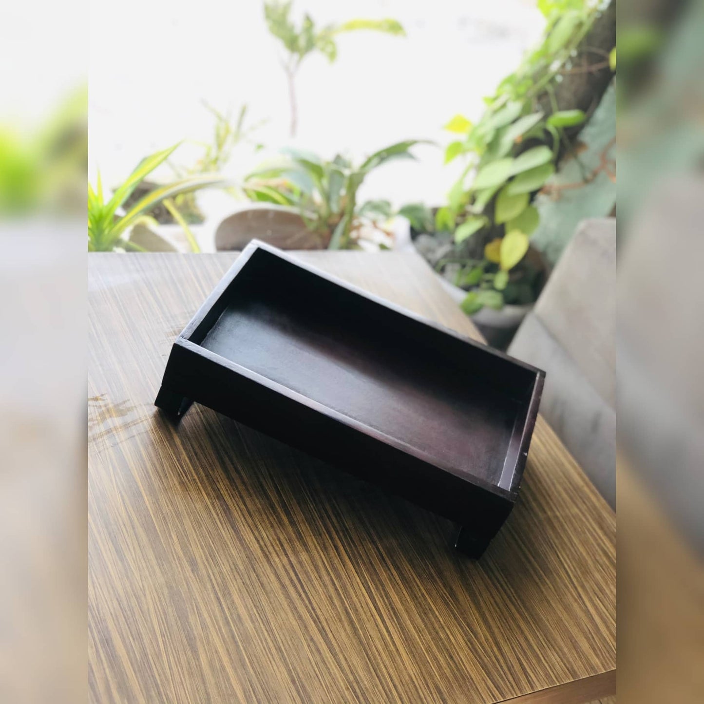 Mishty Wooden Tray | Akshaya Wood | 14X9 Inches Dusky Lory