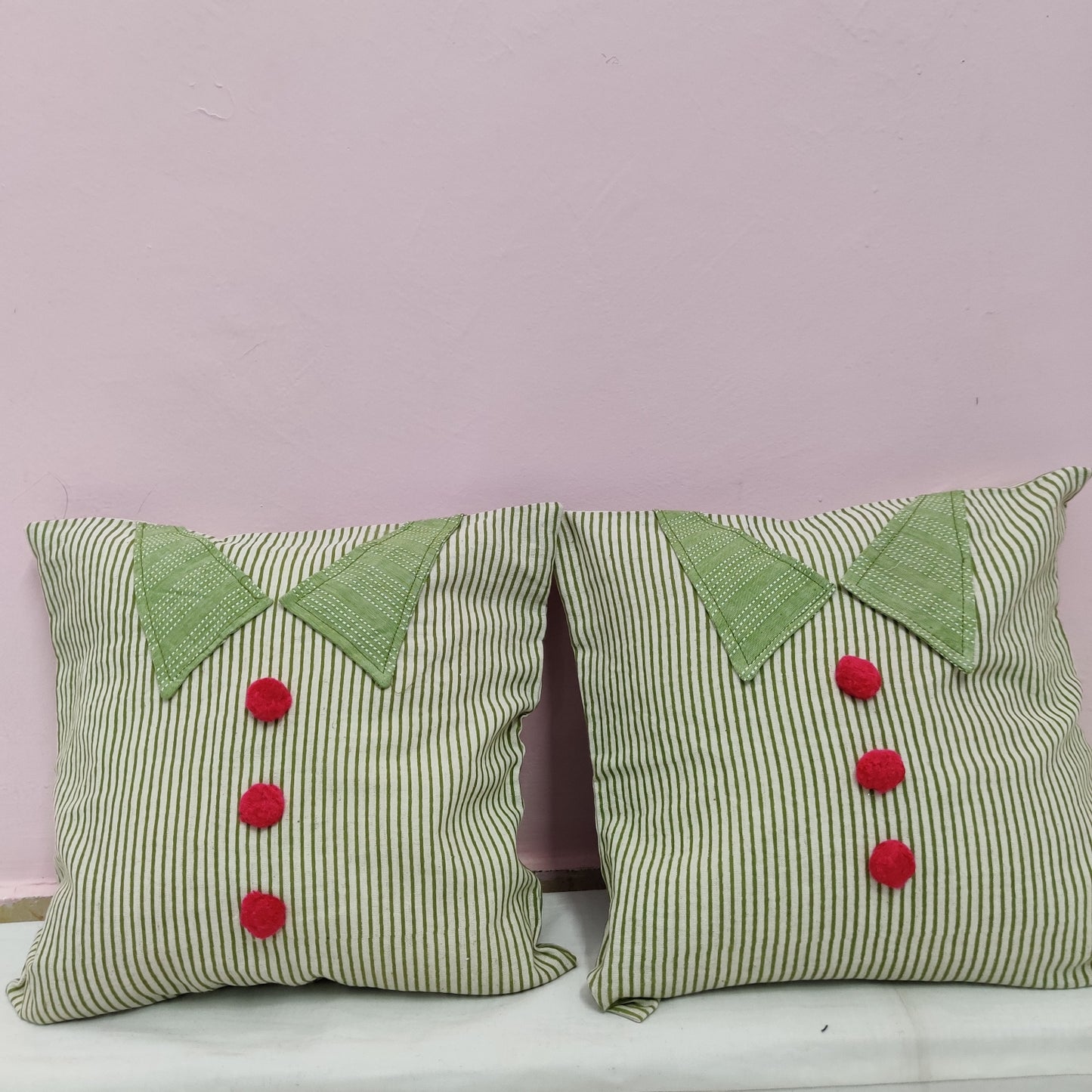 Collar Cushion Cover | Set of 2 Dusky Lory
