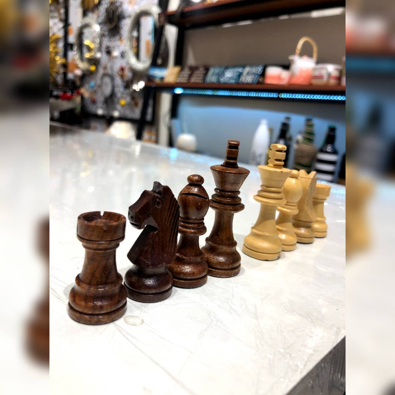 Wooden Chess Board Large Size | Premium Look Dusky Lory