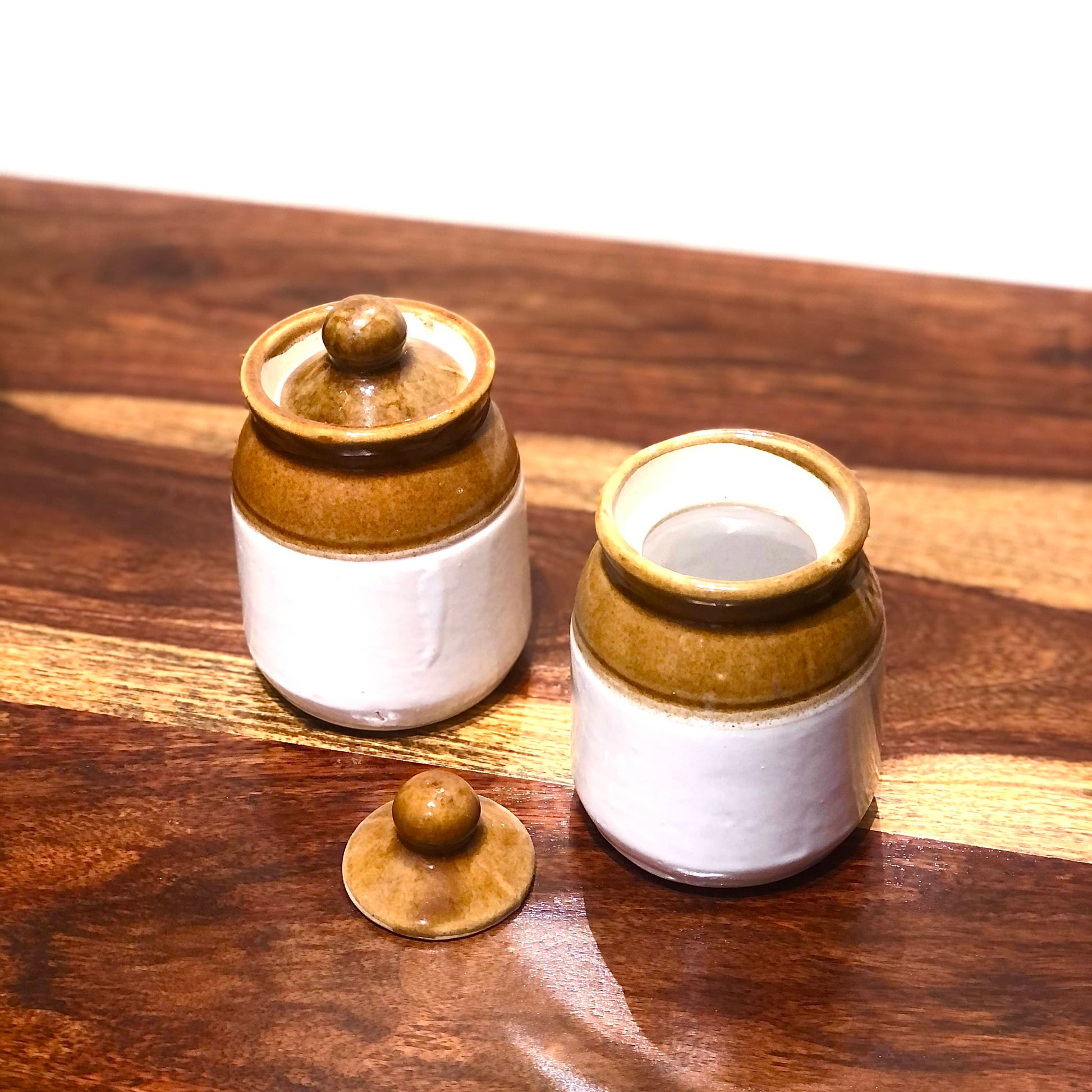 Ceramic Pickle Jars Set | Pickle Jar Set For Dining Table Dusky Lory