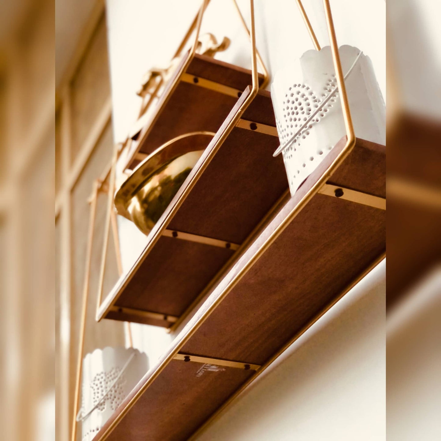 Wall Shelves for living room | Wooden rack for wall | Floating shelves For Bedroom | Wall Mounted Shelves - Dusky Lory 