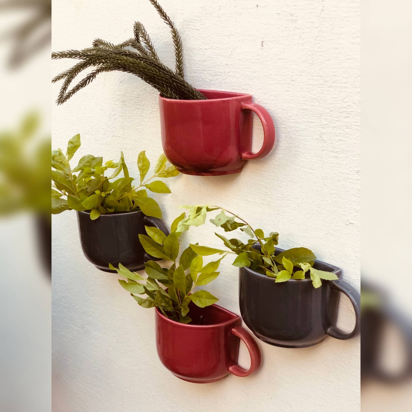 Ceramic Hanging Cup Planter 