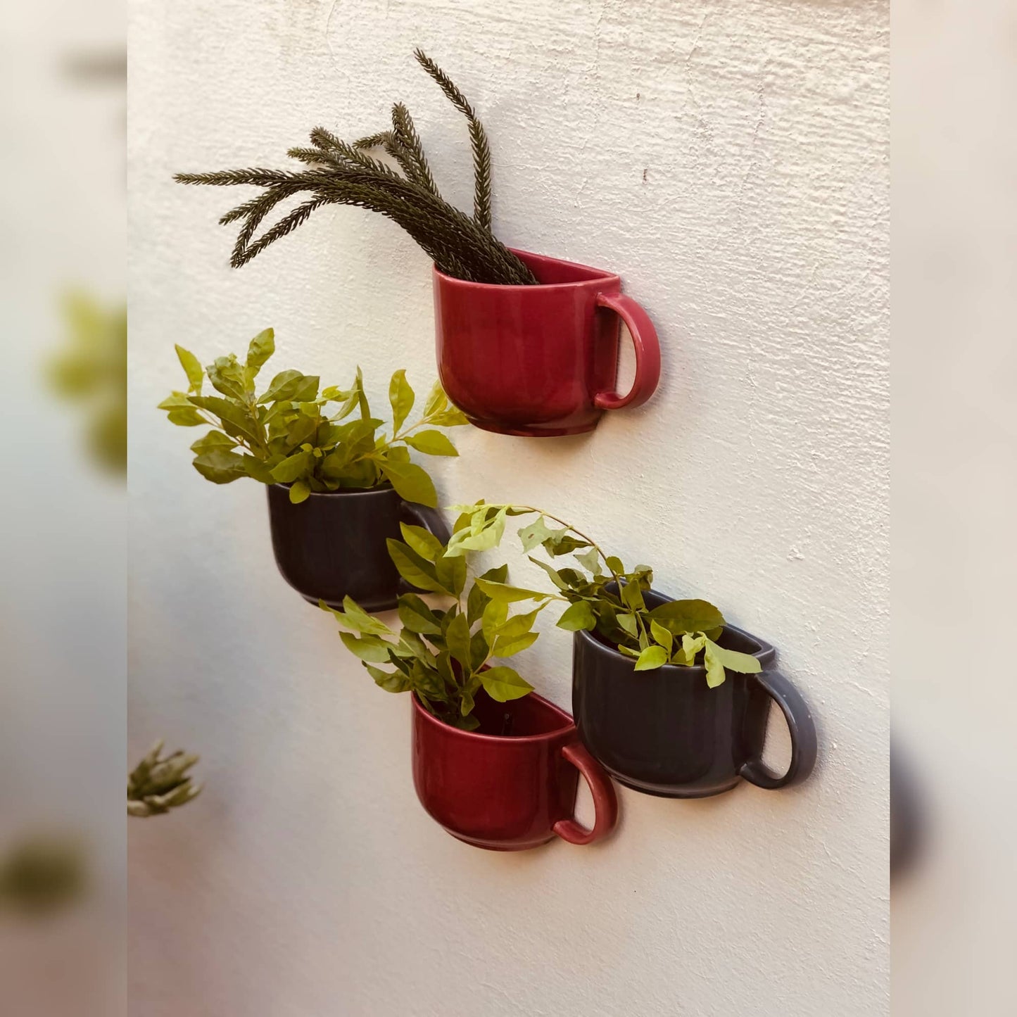 Ceramic Hanging Cup Planter 