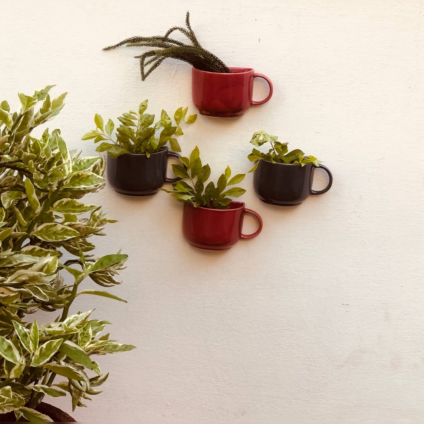 Ceramic Hanging Cup Planter 