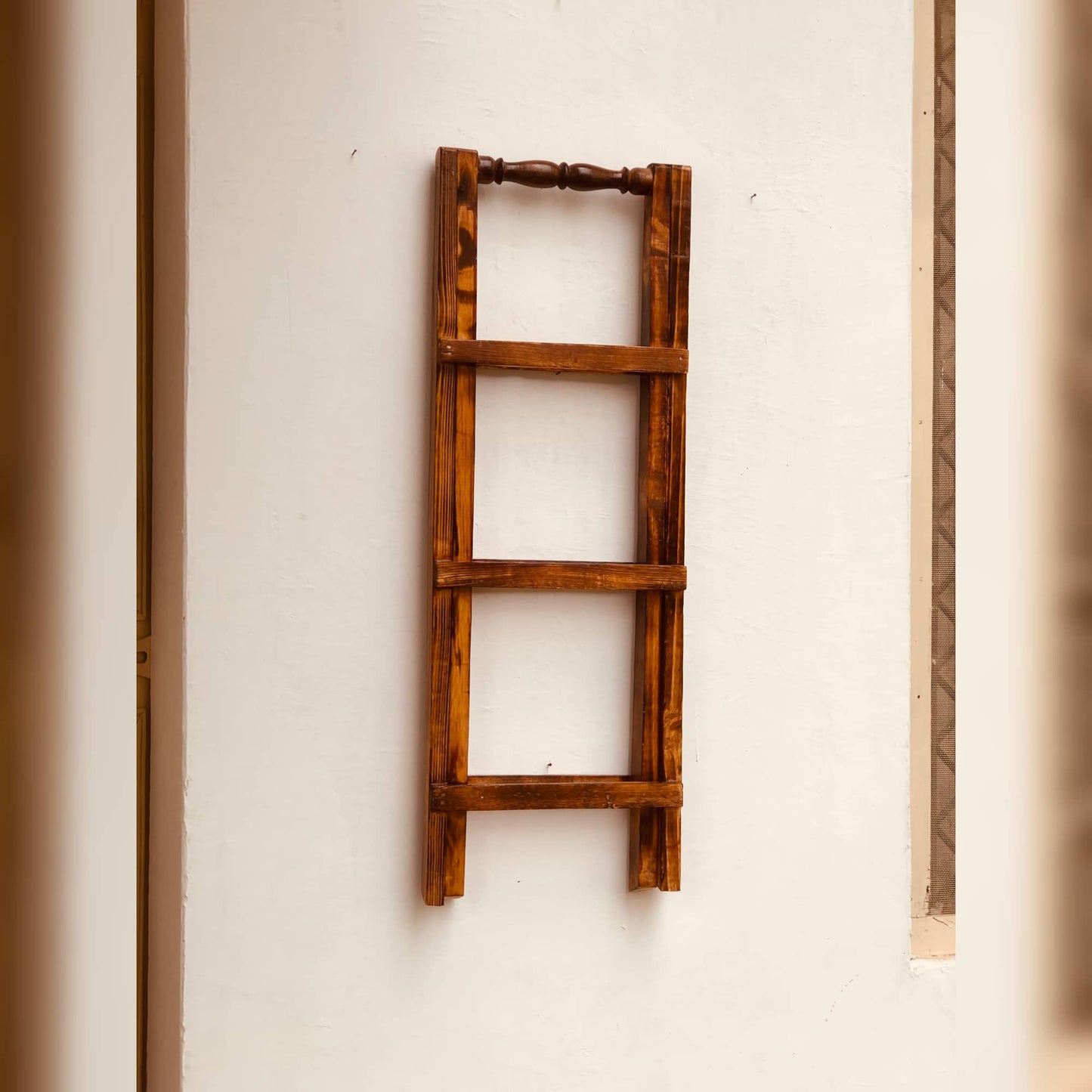 Wooden Rack | Teak Wood Finish | 3ft Height Dusky Lory